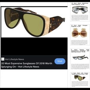 20 MOST EXPENSIVE SUNGLASSES WORTH SPLURGING ON , GUCCI MADE THE LIST 4 TIMES!